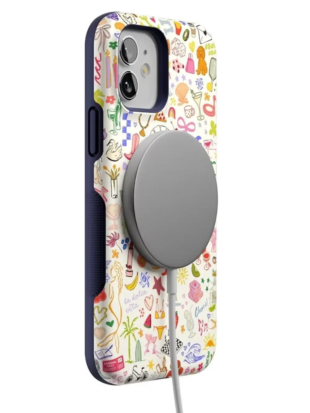 Casely iPhone 12 / 12 Pro case in the popular “Fun on Weekdays” print
